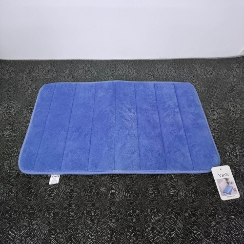 YaoX Blue Bathroom Mat, Ultra-Soft and Absorbent, Non-Slip, Machine Washable, Quick-Dry, Plush Microfiber Rug for Bathroom, Bedroom, or Kitchen